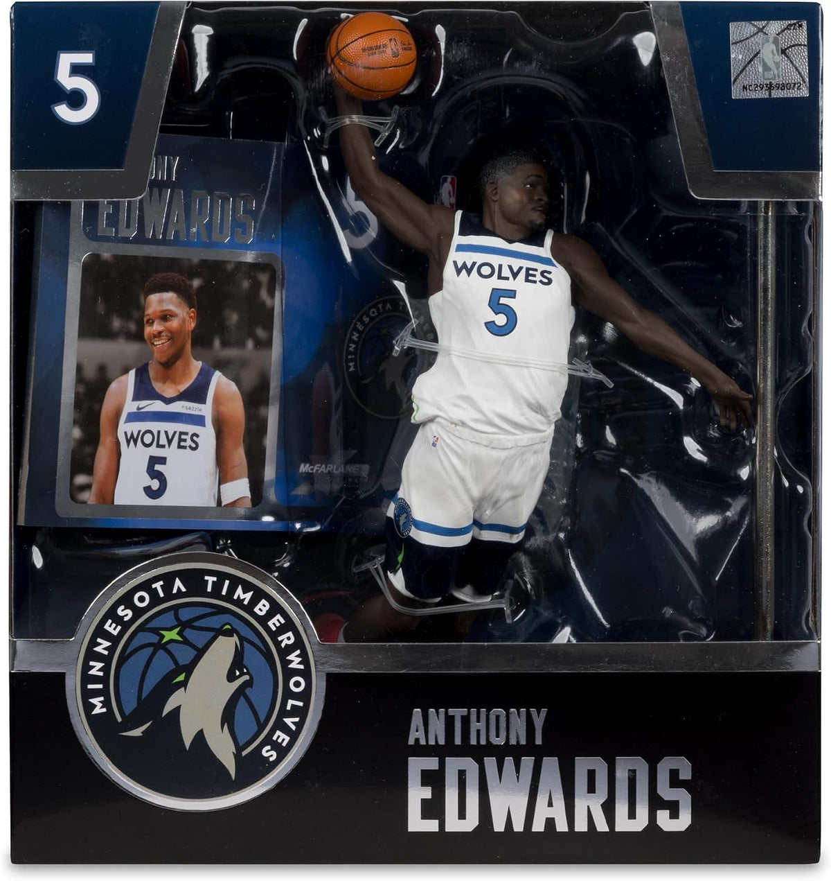 McFarlane Toys - Anthony Edwards (Minnesota Timberwolves) Figura de 7 in Posed McFarlane's SportsPicks