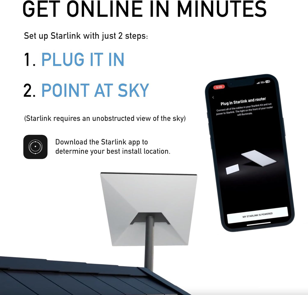 Kit estándar SpaceX Starlink Gen 3 Internet de alta