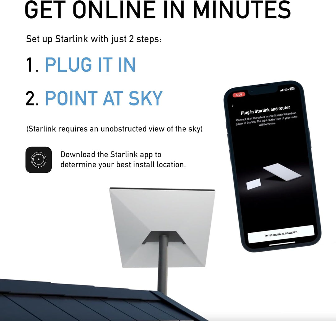 Kit estándar SpaceX Starlink Gen 3 Internet de alta