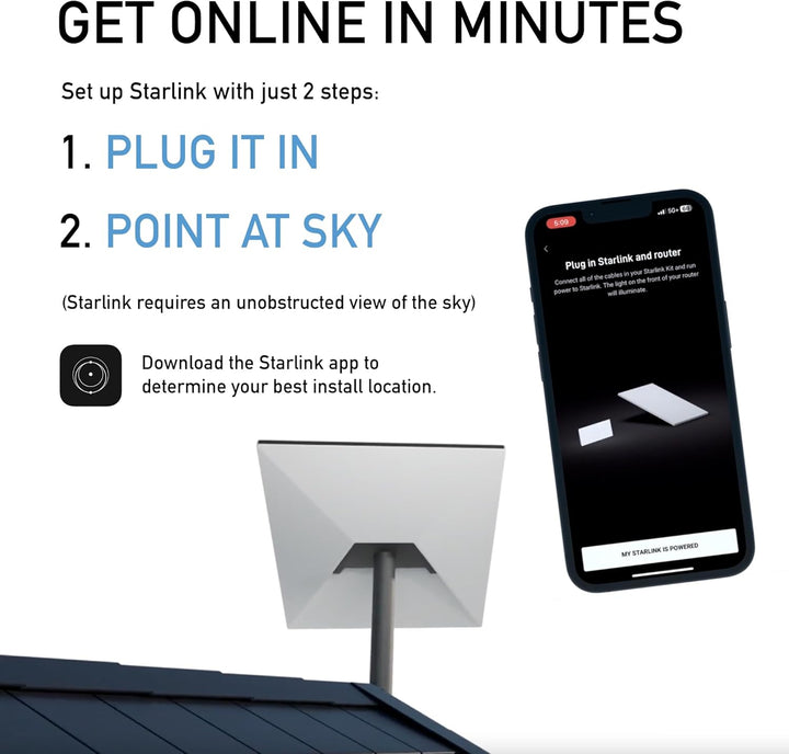 Kit estándar SpaceX Starlink Gen 3 Internet de alta