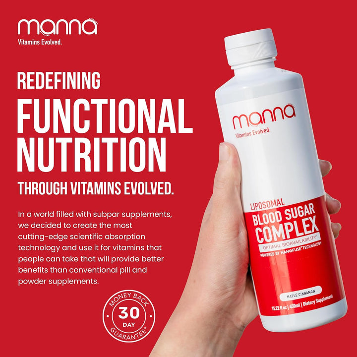 Manna Vitamins Evolved - Complejo liposomal de azúcar en sangre - A...