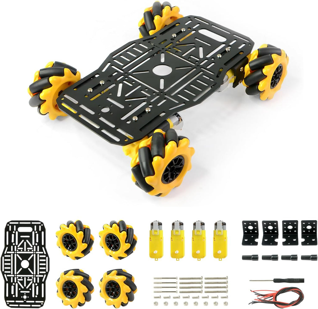 4WD Mecanum Robot Chassis Kit para Arduino y Raspberry Pi