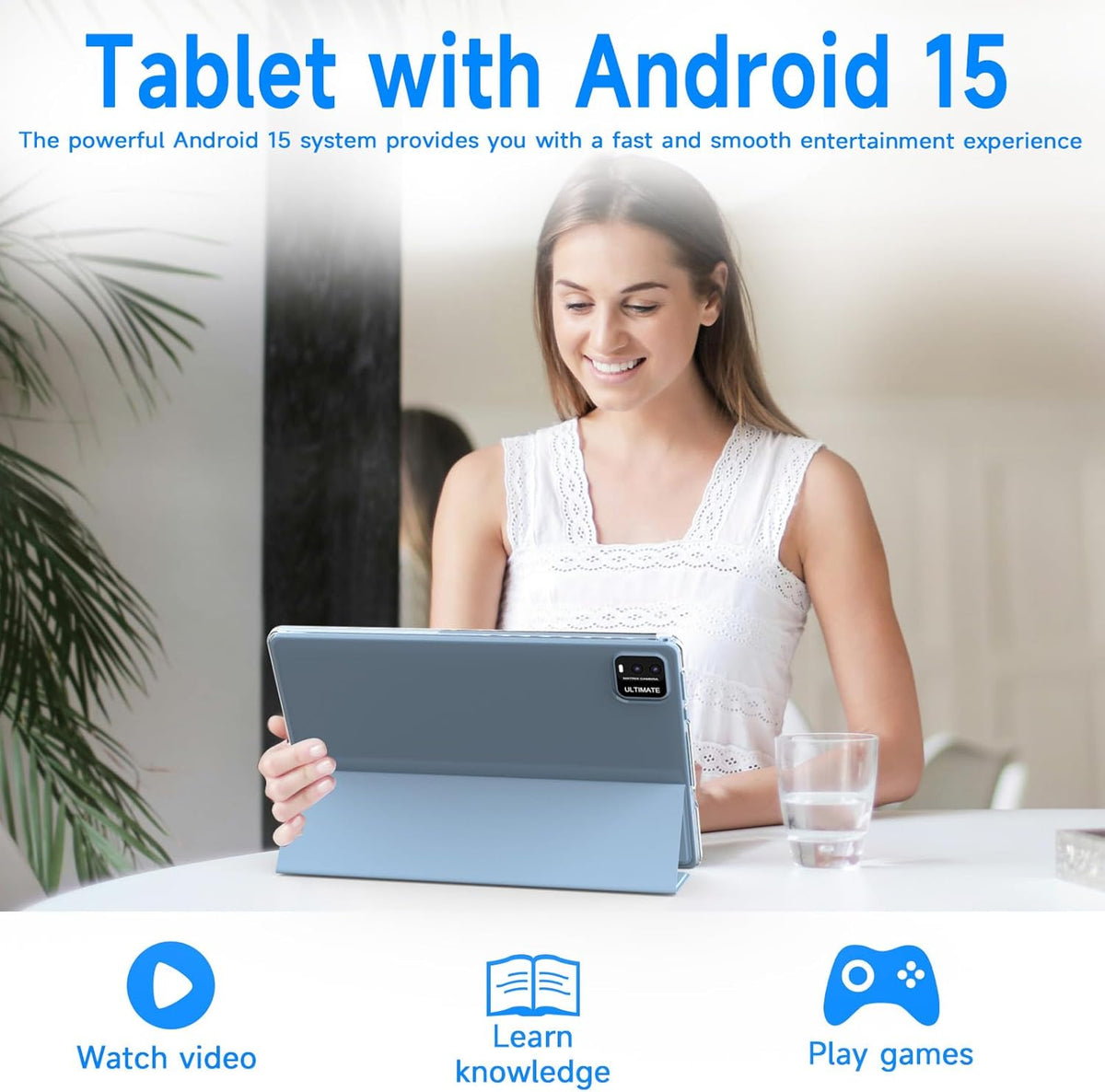 ATOZEE Tableta Android de 10 Pulgadas con Estuche Protector para Ta...