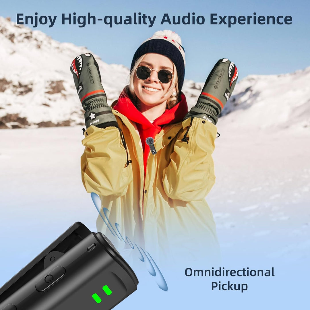 TXTUNE Micrófono Lavalier inalámbrico para iPhone 16 - Micrófono de...