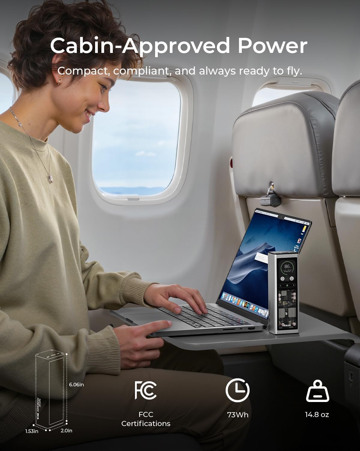 Banco de energía para portátil con puerto USB-C de 140 W, 20000 mAh 3
