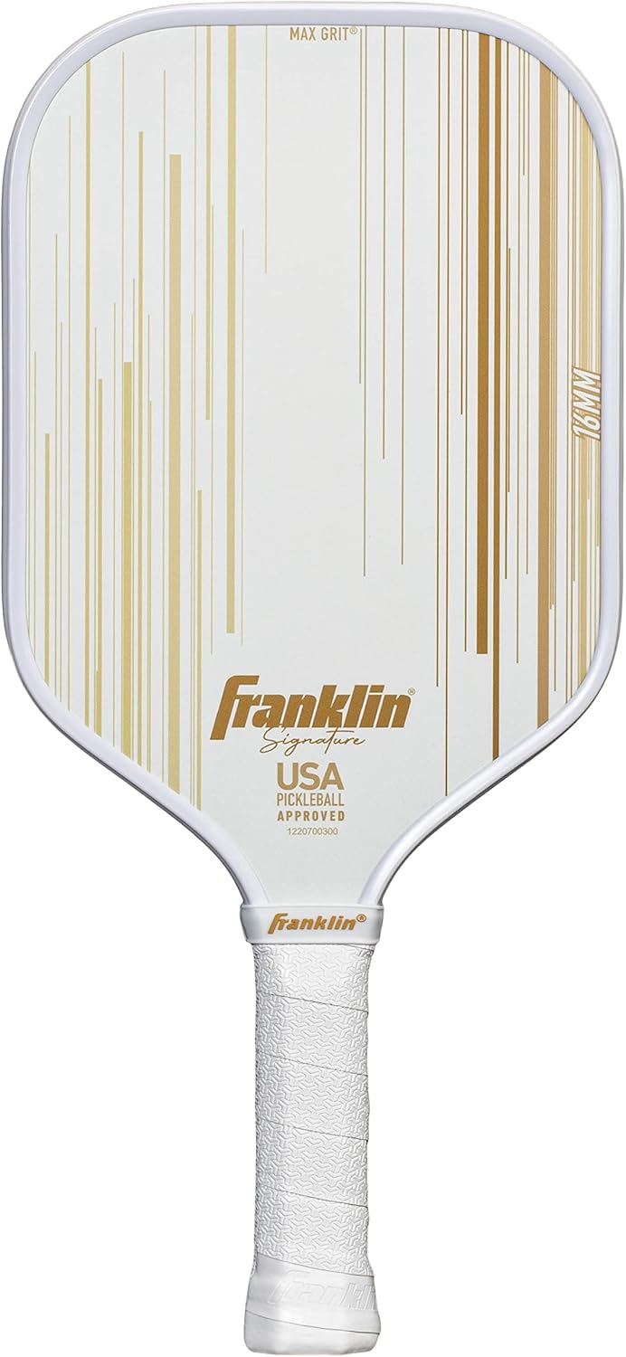 Franklin Sports Paletas Profesionales de Pickleball - Serie Signature Paleta Profesional de Pickleball con Superficie MaxGrit - Paletas de Pickleball Aprobadas para Torneos de Pickleball de EE. UU