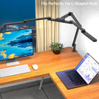 Lámpara Lámpara de escritorio LED con abrazadera, lámpara de 41.5" para escritorio de arquitecto para oficina en casa, lámpara de mesa LED para computadora de 24W brillante y alta, iluminación de