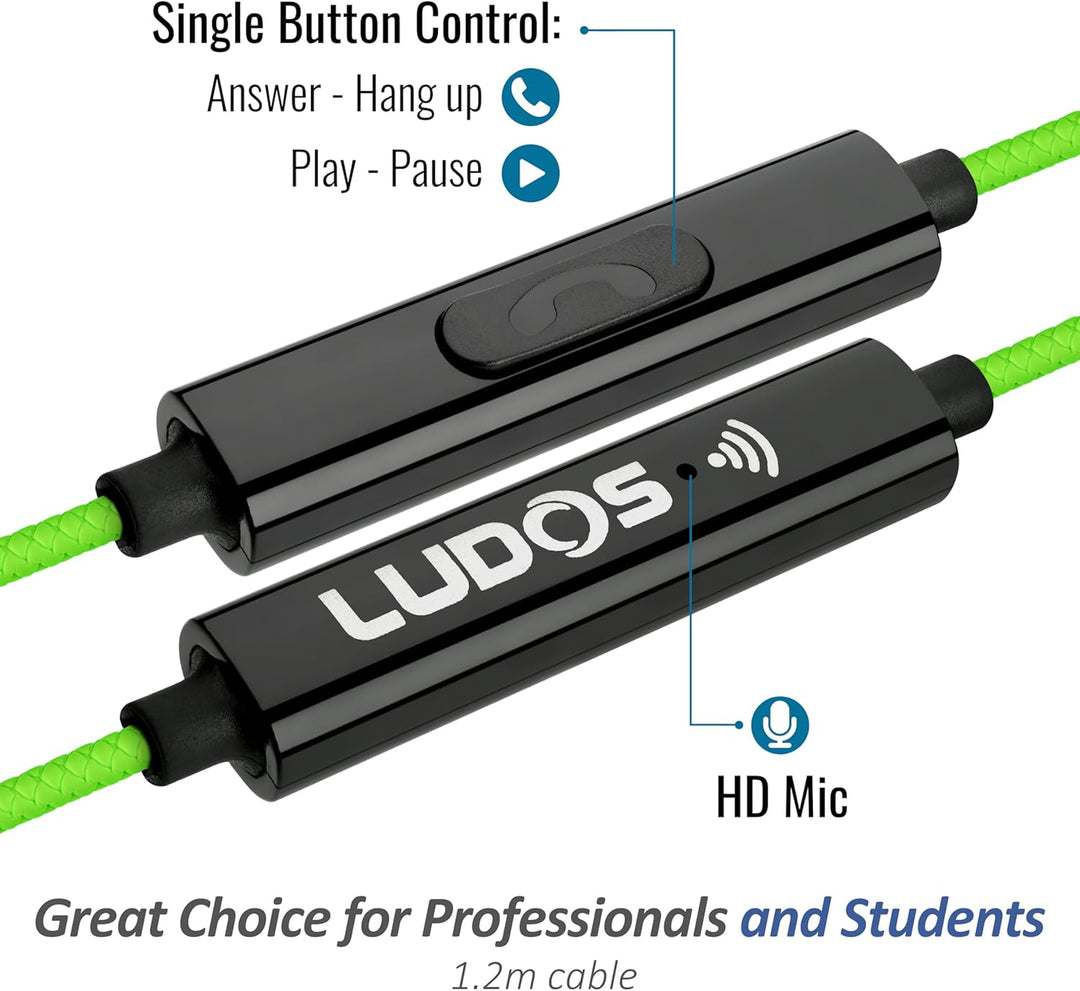LUDOS Clamor \u2013 Auriculares con cable, diseño intraauricular, c...