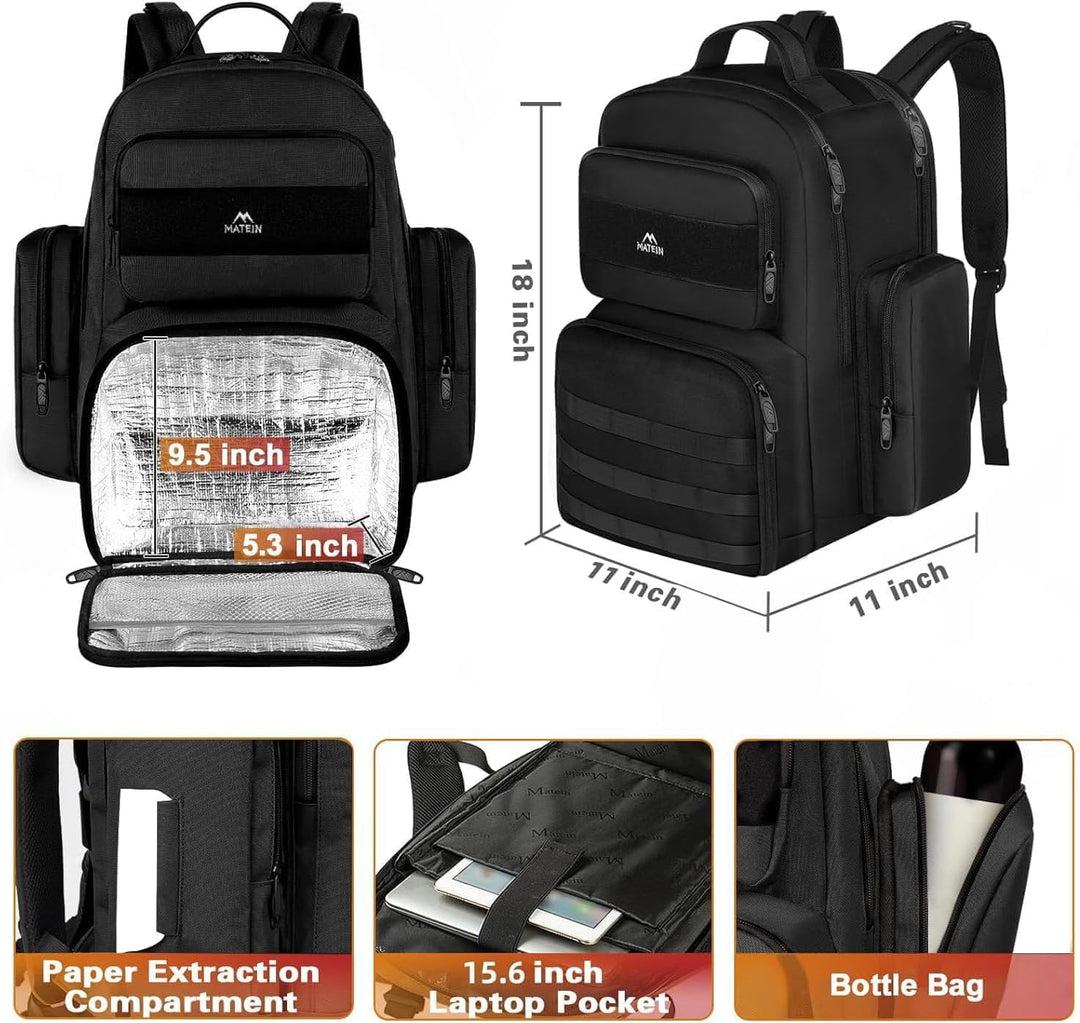 MATEIN Mochila de almuerzo para hombres de trabajo, mochila táctica...