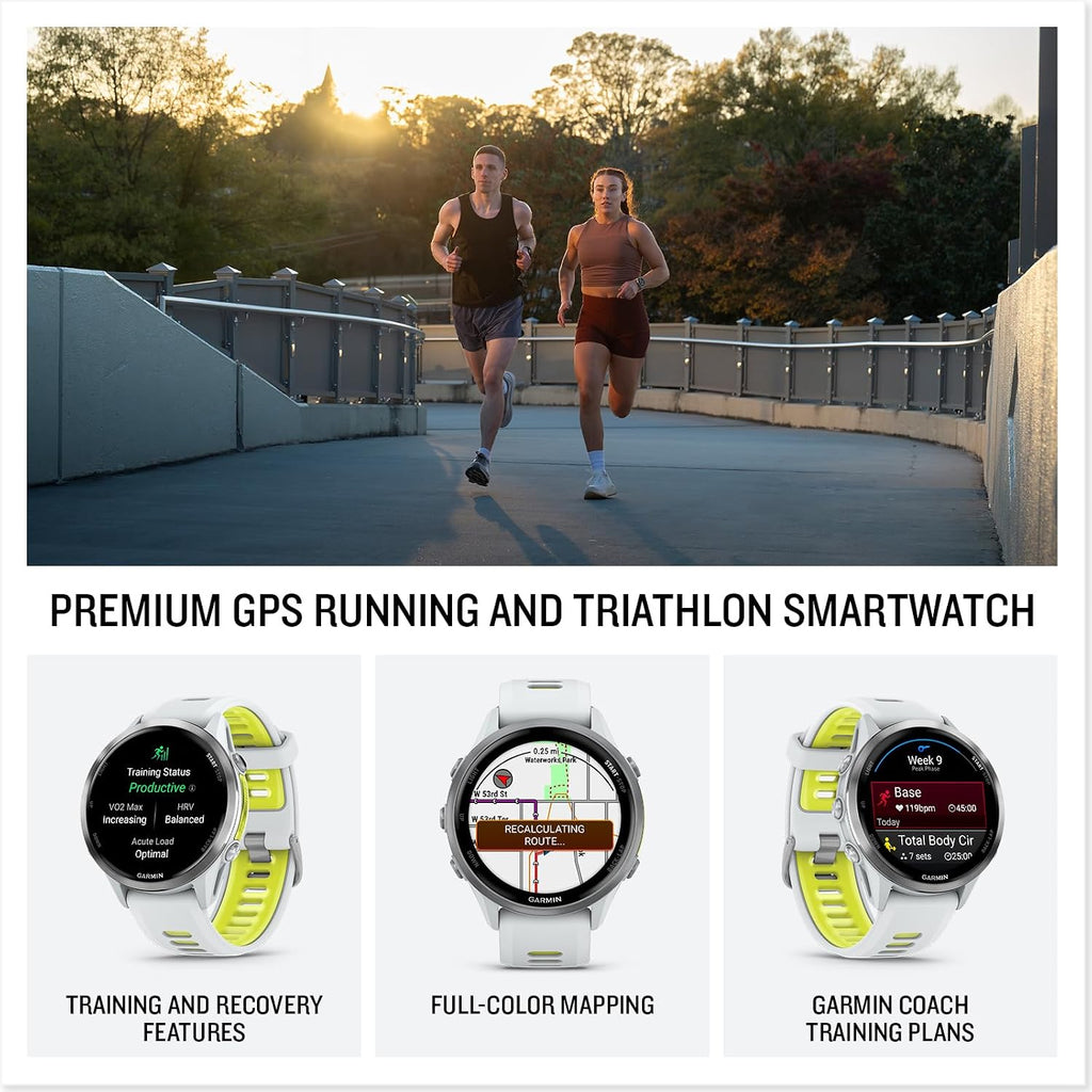 Garmin Paquete de reloj inteligente Forerunner 970 Pro, Titanio