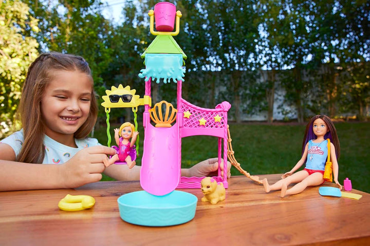 Barbie HKD80 First Jobs Skipper Set, muñeca, parque acuático con to...