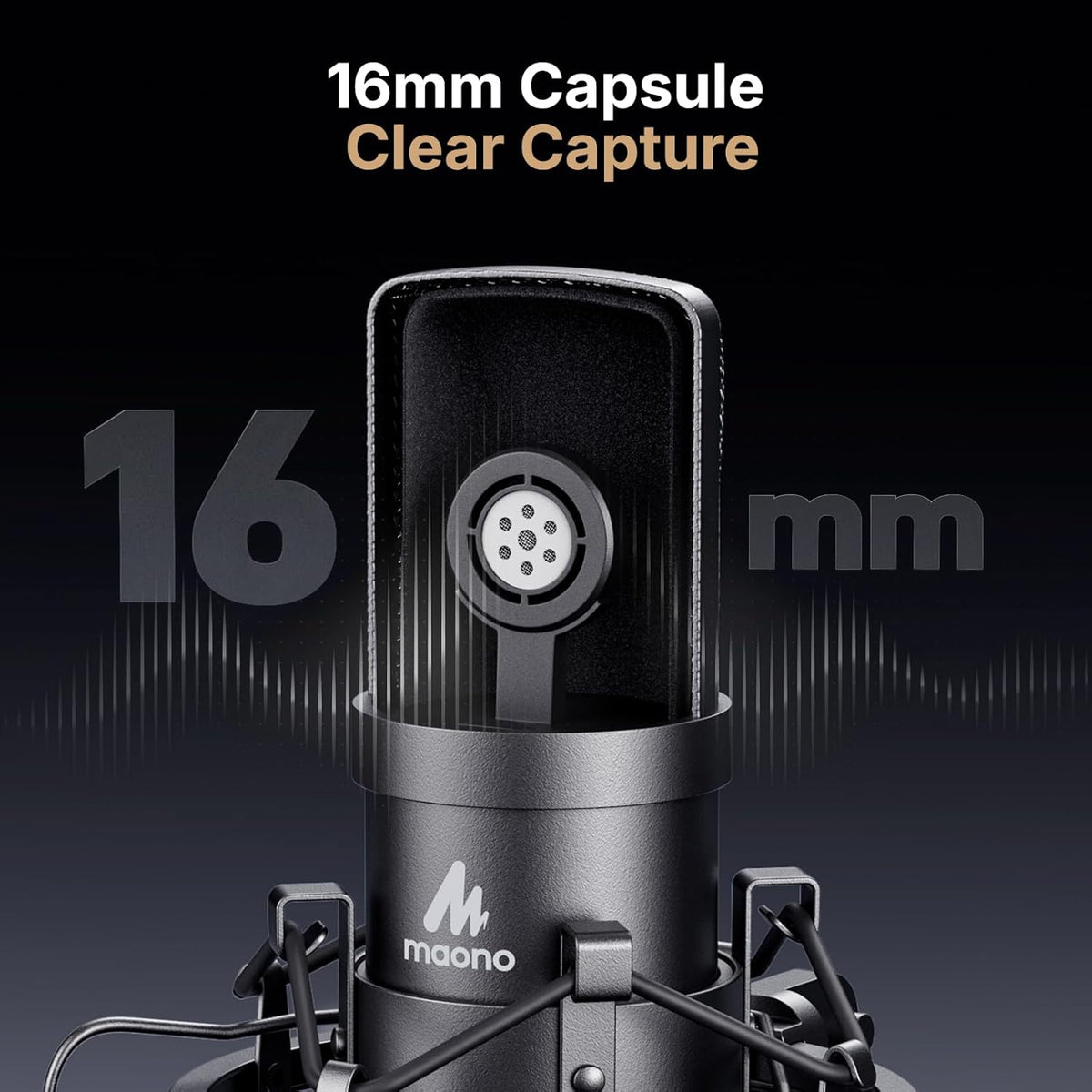 Kit de micrófono USB 192KHZ\/24BIT Enchufa y usa MAONO AU-A04 USB p...