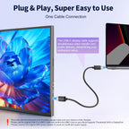 COOLHOOD Monitor portátil FHD USB-C HDMI 120Hz de 18.5 pulgadas | M...