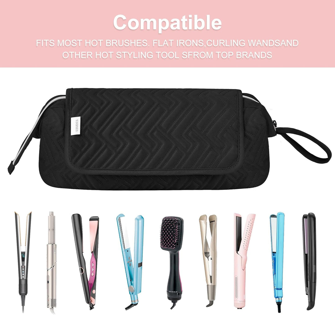 Leudes - Bolsa de viaje para herramientas de cabello con alfombrill...