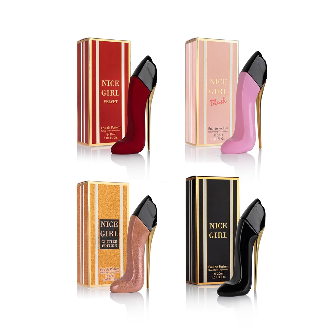 Nice Girl - Juego de 4 mini perfumes de regalo para mujer, fraganci...