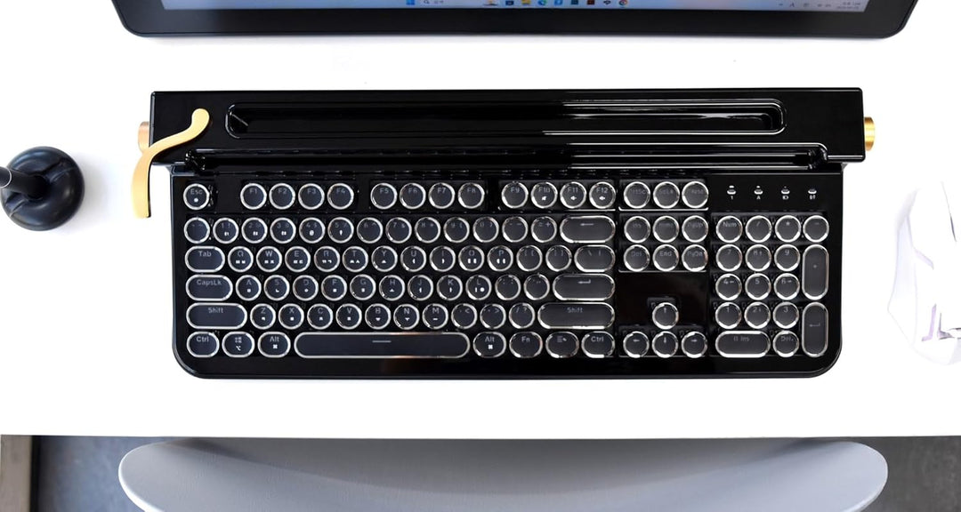 FINEDAY Teclado 2.0 Plus, 2.4G inalámbrico y Bluetooth, 104 teclas,...