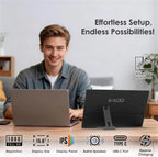 Kado Paquete de 2 monitores portátiles FHD de 15.6 pulgadas 1080p,...
