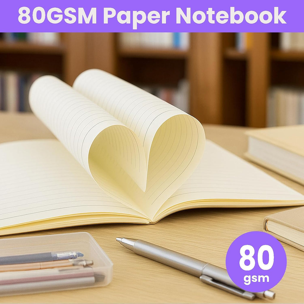 Paquete de 100 cuadernos A5 a granel, 8.3 x 5.5 pulgadas, cuadrados, de composición de papel de estraza rayada, 10 colores de tapa suave, diarios de viaje para estudiantes, aula, oficina (colorido, 60