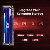 KingSpec Serie NX Gen3x4 NVMe M.2 SSD de 2 TB, hasta 3500 MB\/s, un...