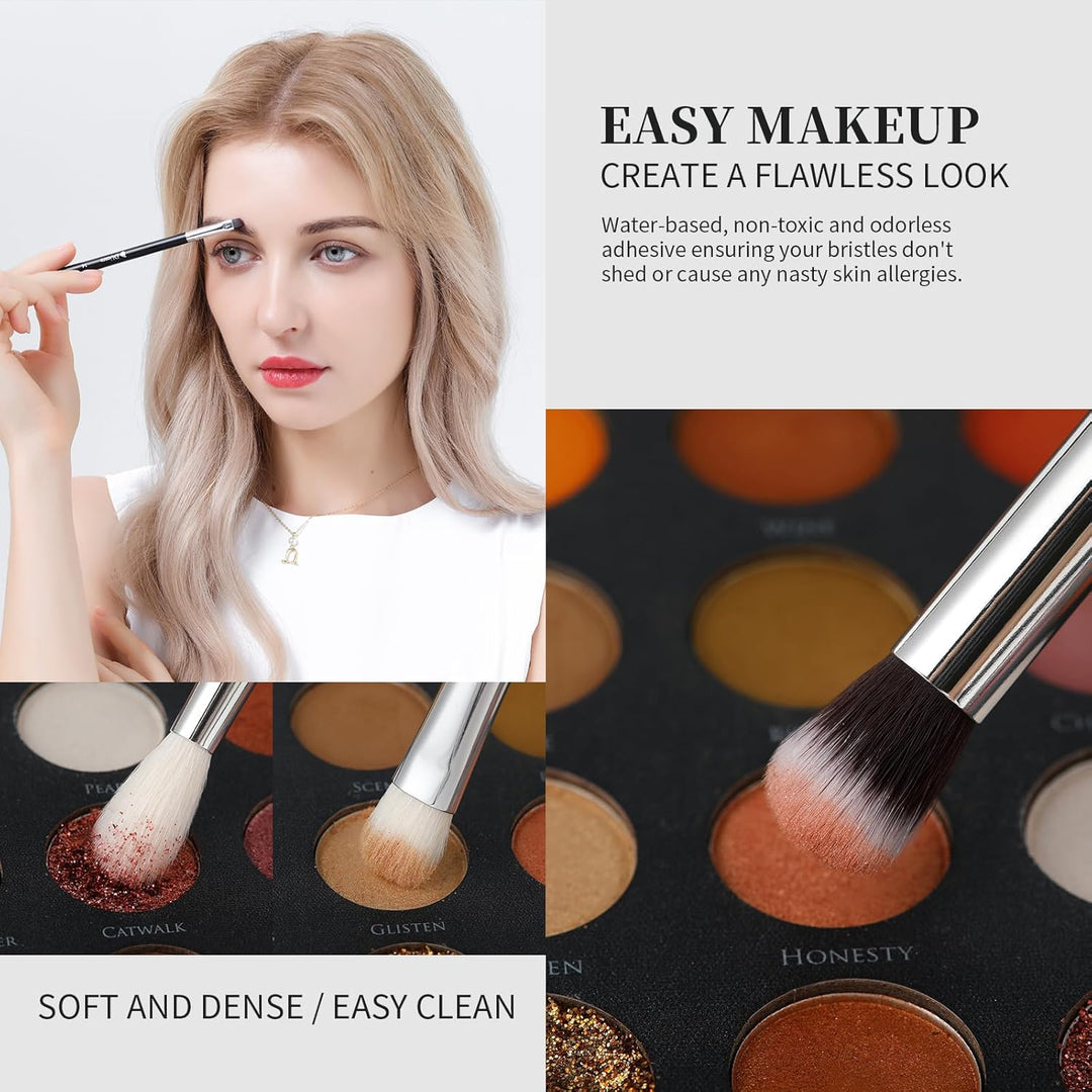 DUcare Juego de brochas de maquillaje Kabuki sintéticas de primera...