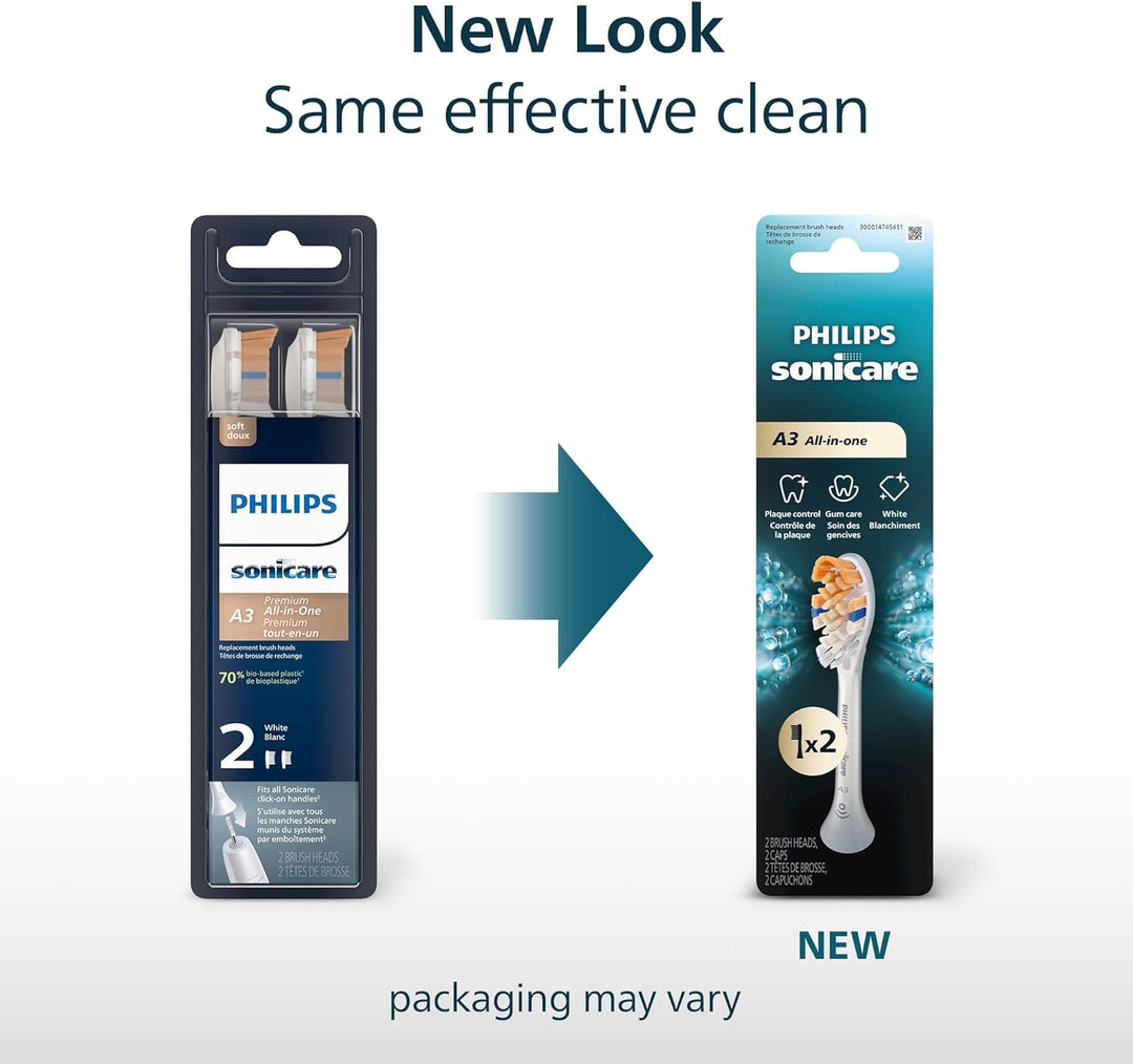 Philips Sonicare A3 Todo en Uno - Cabezales de repuesto genuinos pa...
