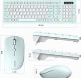 Combo de teclado y ratón inalámbrico silencioso, teclado inalámbric...