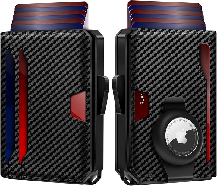 GAOCHALE Billetera AirTag para Hombre con Tecnología RFID, Tarjeter...