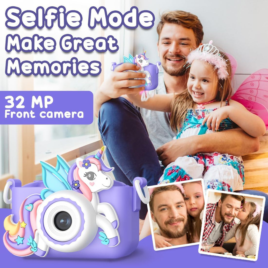 Cámara de juguete de unicornio Wembley para niñas de 3 años en adel...