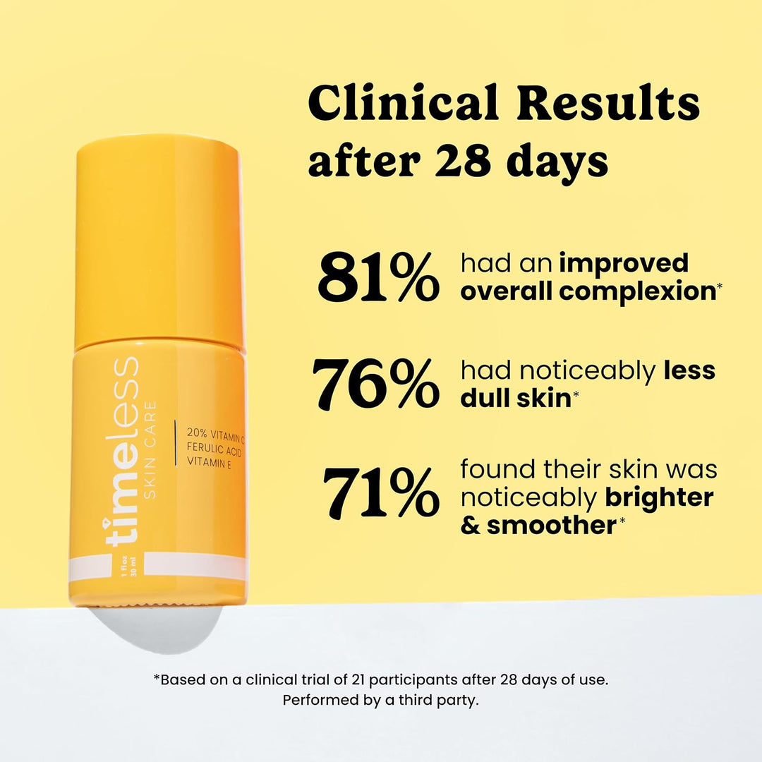20 % de vitamina C + E suero de ácido ferúlico de 1 oz por Timeless...
