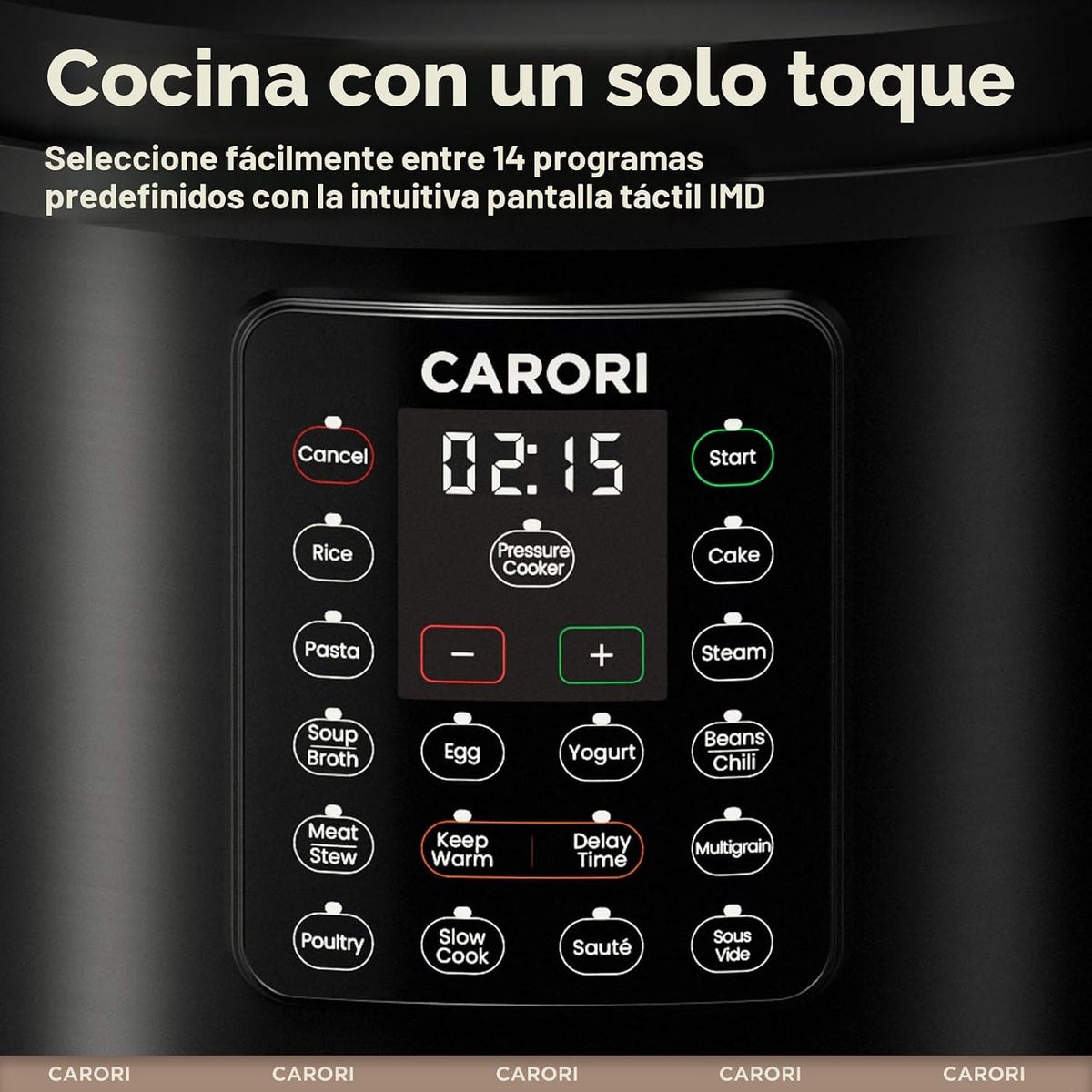 Olla a presión eléctrica 12 en 1 de 8 cuartos de galón, 1200W olla de presión multicooker con olla de acero inoxidable, olla arrocera lenta, saltear, vaporera, yogur y calentador de alimentos