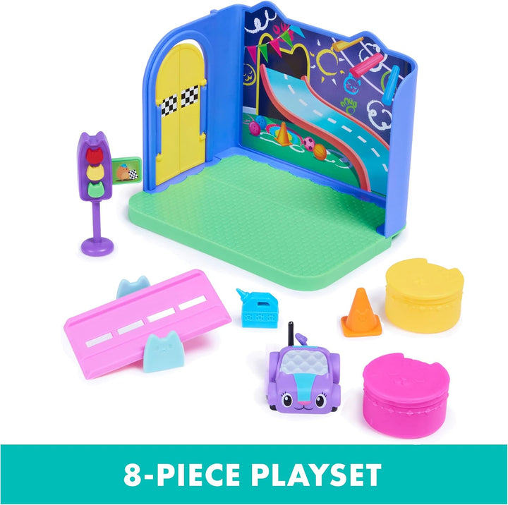 Gabby's Dollhouse, Carlita Purr-ific Sala de juegos con coche d...