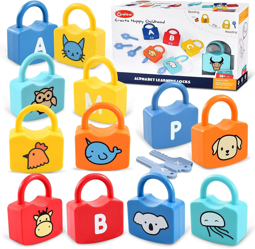 YYDeek Juguetes Montessori para niños pequeños con cerradura y llav...