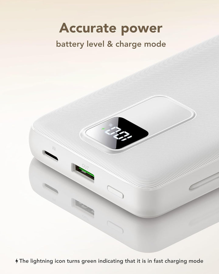 Cargador portátil charmast de 20000mAh con cables incorporados y en...