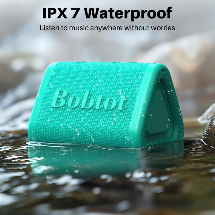 Bobtot - Altavoz Bluetooth portátil inalámbrico, IPX7 - Altavoz de...