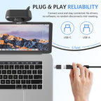 Acer Cámara web A640 4K con micrófono de cancelación de ruido AI para