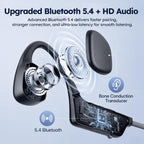 Auriculares de conducción ósea, auriculares abiertos de los