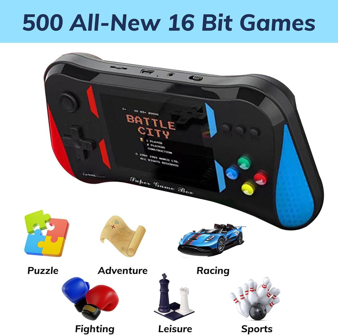 Juego de mano para niños, 500 videojuegos retro precargados, reprod...