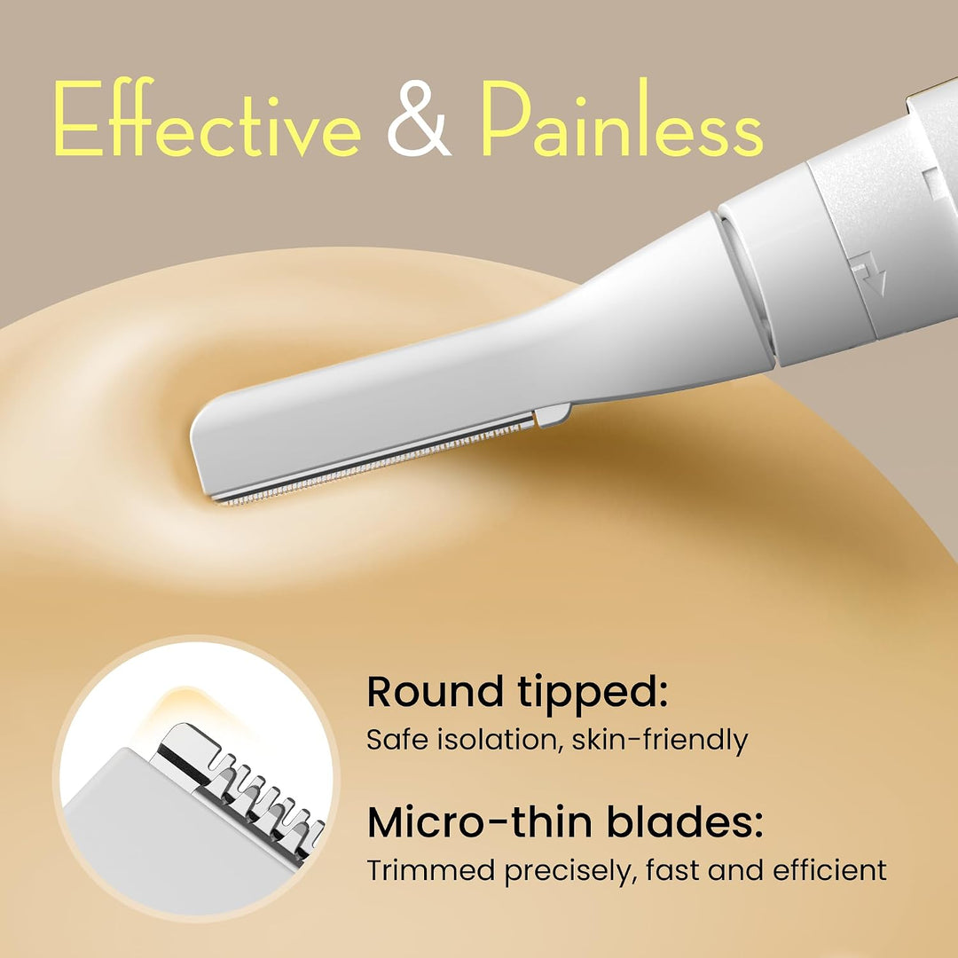 OLOV slim Depilación facial para mujeres, recortadora de cejas sin...
