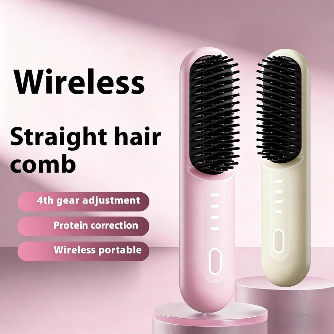Go Brush Pro para cabello corto, alisado inalámbrico actualizado 20...