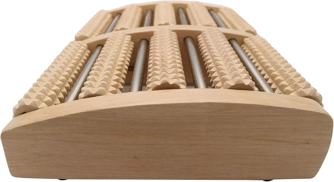 WELLWAY Masajeador de pies de madera para fascitis plantar, masajea...