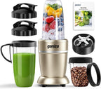 Ganiza Smoothie Blender Max 1300W, Mezclador y molinillo de cocina personal