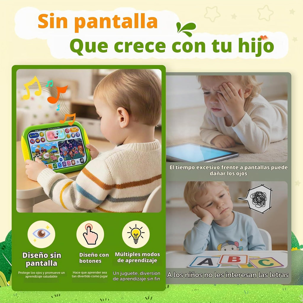 Juguete de tableta de aprendizaje para terapia del habla, juguete educativo