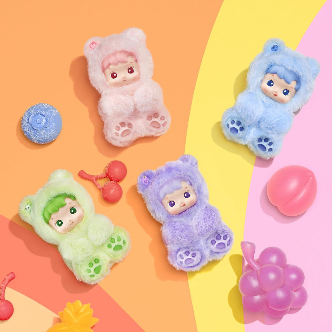 POP MART HACIPUPU Serie de Osos Gomosos - Colgante de Peluche de Vi...