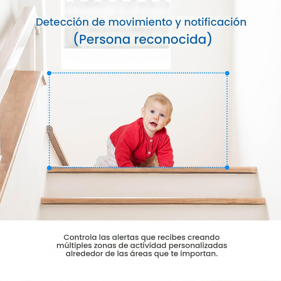 Tapo TP-Link - Cámara de seguridad interior Pan\/Tilt de 2K para mo...