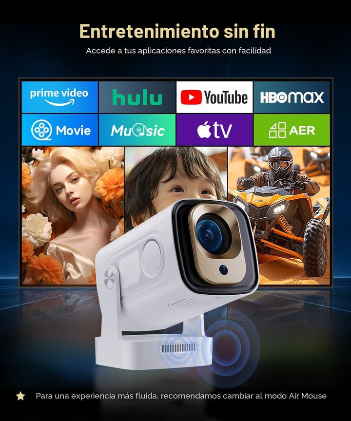 【Enfoque automático y 1080P】Mini proyector inteligente Magcubic con...