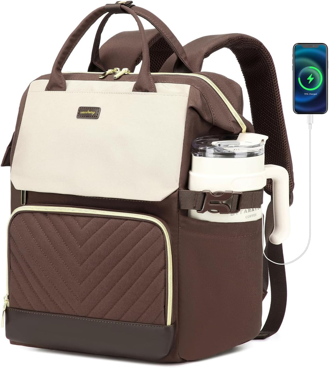 VANKANY Bolsa de libros para mujer, mochila para laptop, bolsas de...