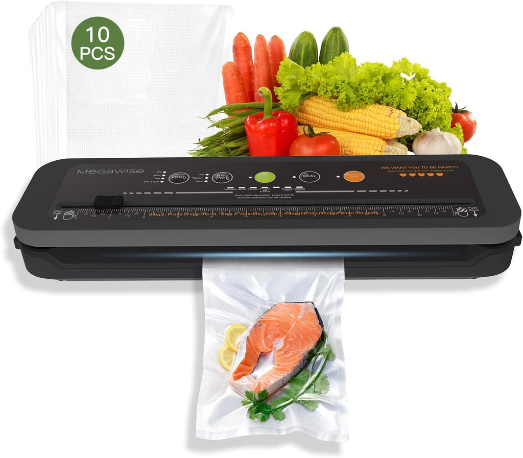 MEGAWISE Sellador al vacío, perfecto para mantener frescos los alimentos de