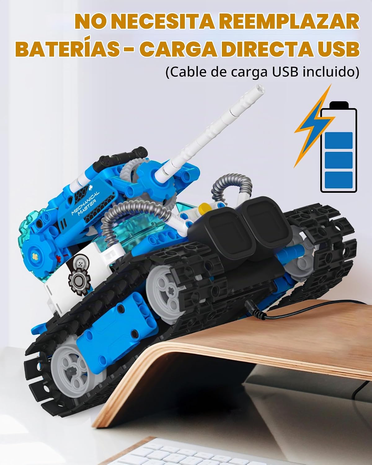 Opmind 5-en-1 STEM RC Robot Building kit, 494Pcs App Coding, Boys Age 8-13