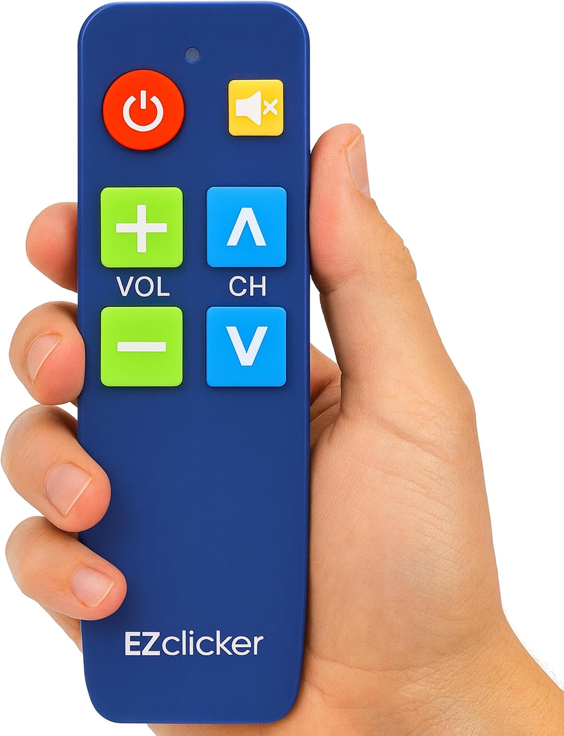 EZclicker Control Remoto para TV para Personas Mayores, Control Remoto Extra Simple con Botones Grandes (Azul)
