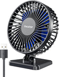 Gaiatop - Ventilador de escritorio USB, pequeño pero potente, perso...